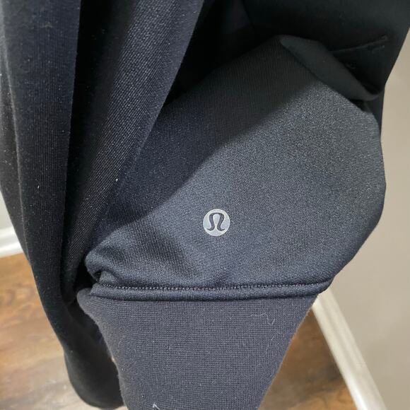 Lululemon Fleece Training Track Jacket Black Zip Front Men's Size Extra Large - Picture 6 of 11